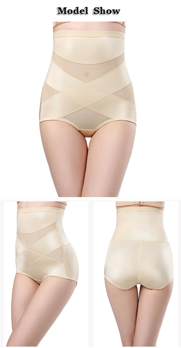 Women Cross Butt Lifter Body Shaper Briefs High Waist Trainer Panties Female Slimming Underwear Tummy Control Shapewear Panty