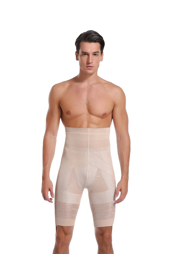 Men Tummy Control Shorts High Waist Slimming Shapewear Abdomen Belly Flat Body Shaper Leg Underwear Compression Briefs Boxer 3XL