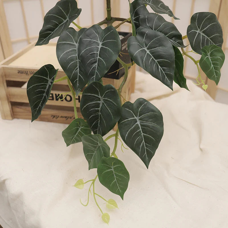 Artificial Turtle Back Leaf Plant Décor