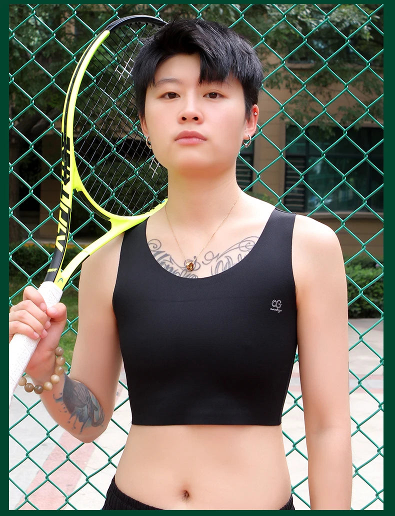 Pullover Chest Binder Flat Slim Breast Binder No Metal Trans Binder Sportswear FTM Lesbian Bra For Woman