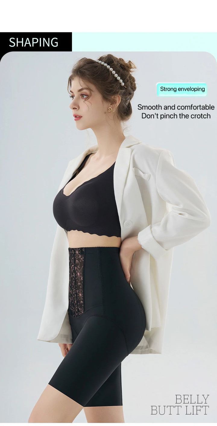 1pcs Seamless Belly Shaping Briefs Embroidery Lifting Hip Pants Slimming Panties Women Potent Shaper Underwear Safety Panty