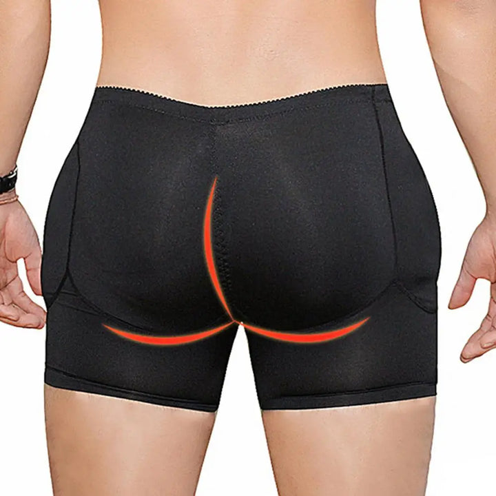 Sexy Fake Butt Padded Boxers Men Underpants Pad Filling Shapewear Thick Butt Lifted Natural Men Boxers Underwear Butt Lifter