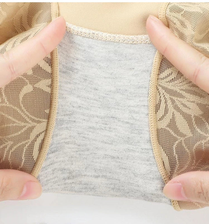 Seamless Postpartum Slim Butt Lifter Brief Women High Waist Panties Unique Fiber Lace Shaper Fat Burning Tummy Control Underwear