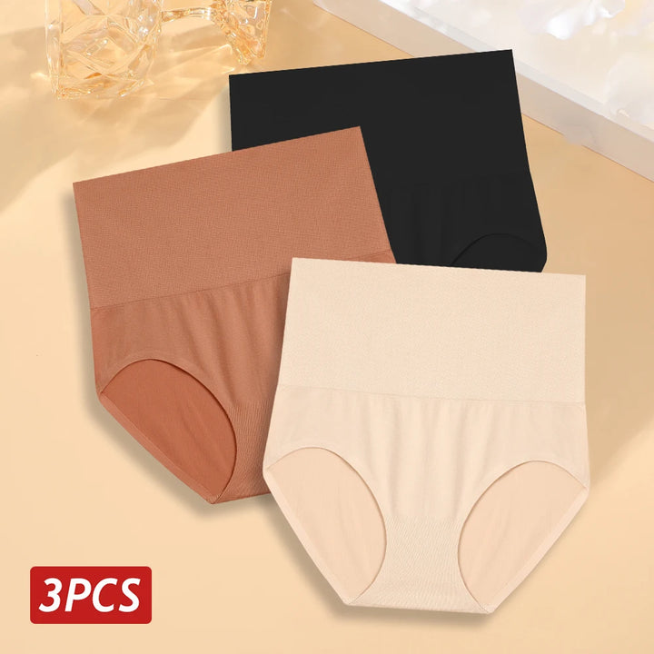 3PCS/Set Women High Waist Shapewear Seamless Slimming Panties Butt Lifter Control Briefs Women Elastic Body Shaper Bodysuit