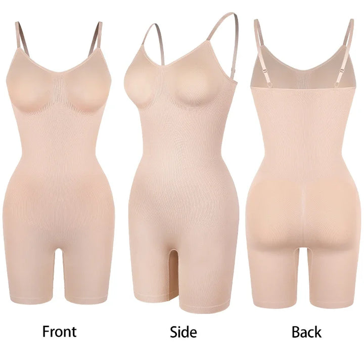 New Bodysuit Shapewear Women Tank Top Tummy Control Full Body Shaper Anti Chafing Shorts Slimming Waist Trainer Butt Lifter
