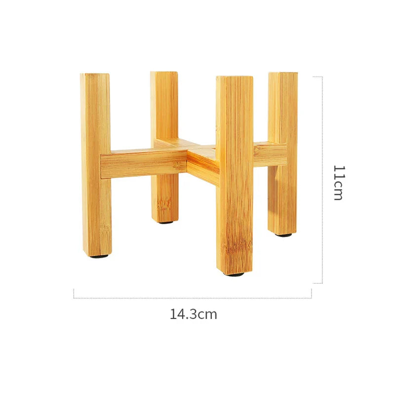 Small Durable Wooden Plant Stand