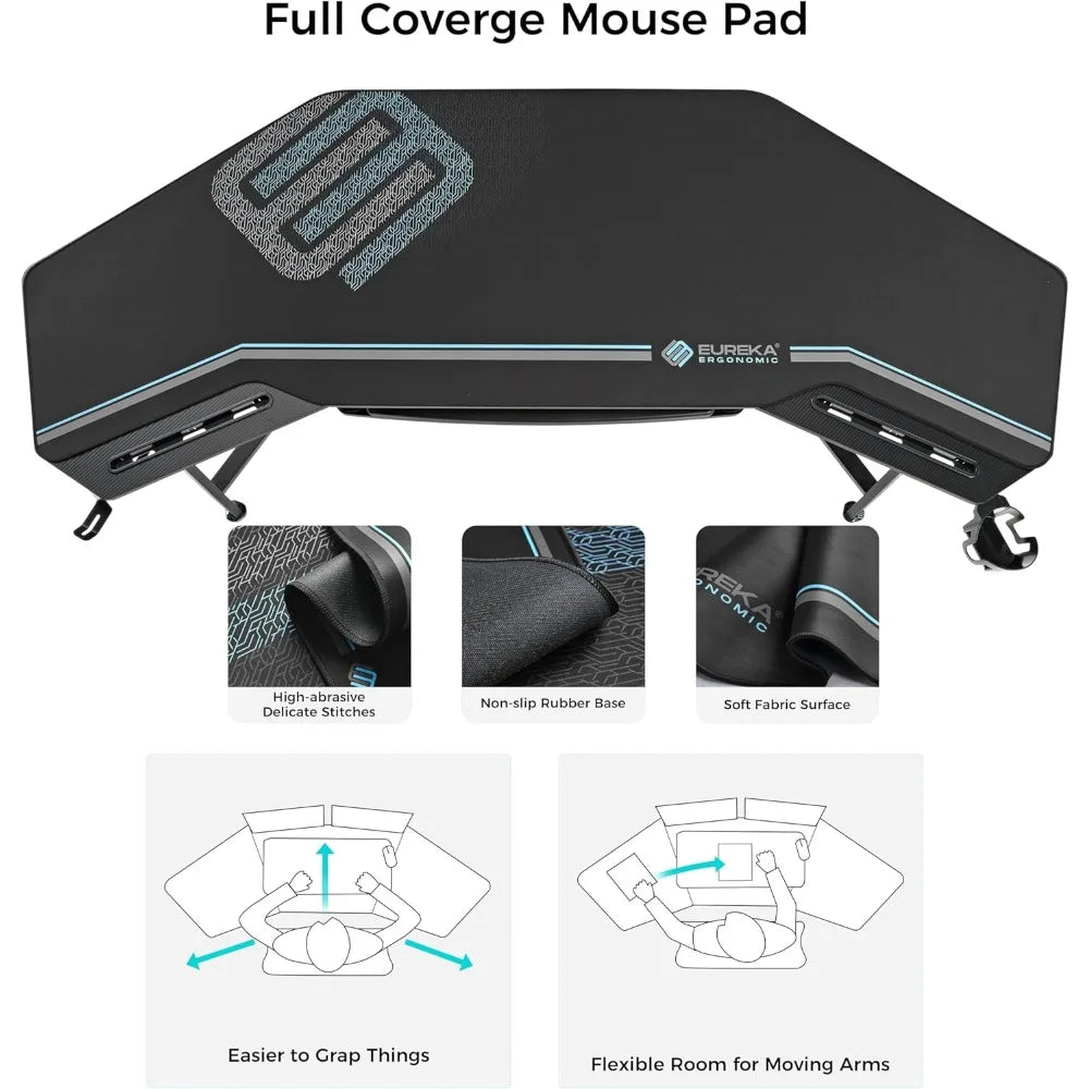 Aero Gaming Desk with LED Lights