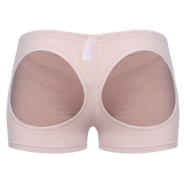 Women's Hollow Sexy Panties Butt Lifter Shapewear Tummy Control Bigger Butt Shaper Sexy Ass Briefs Underwear Nude Black S-3XL