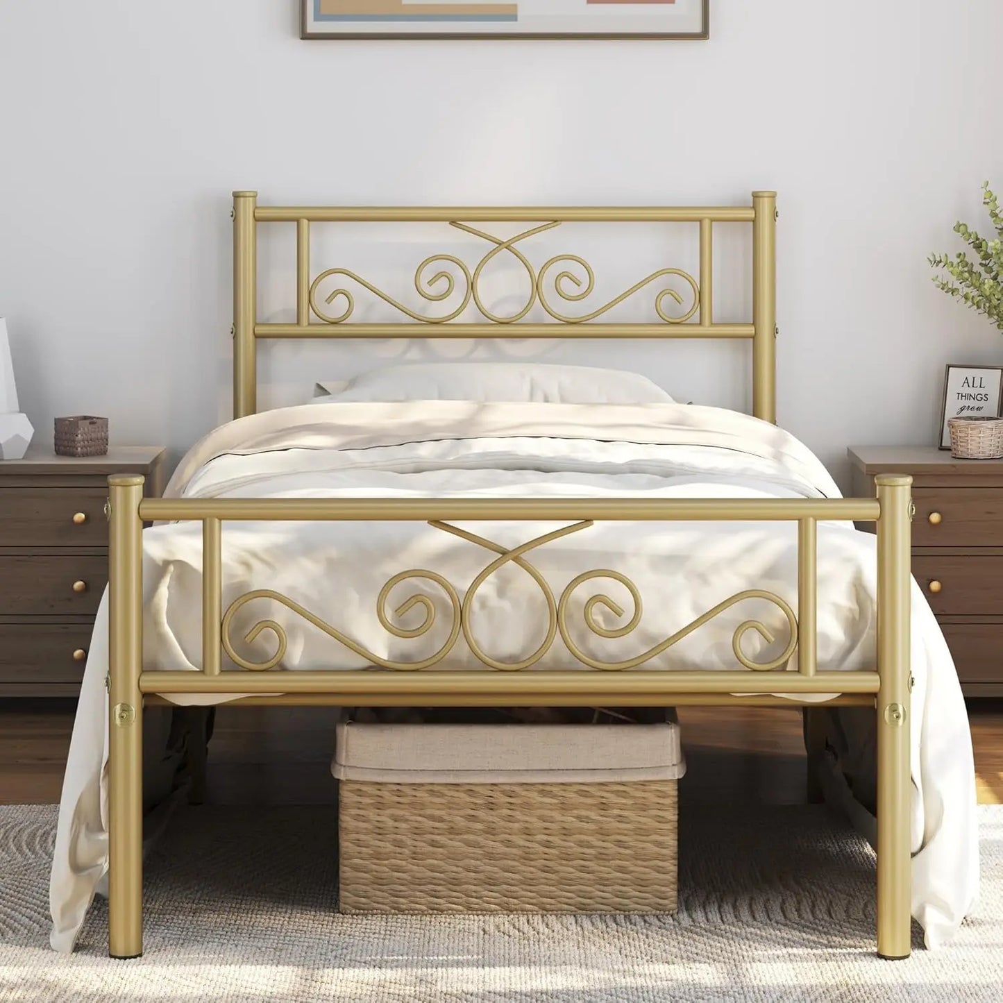 Twin Metal Platform Bed Frame