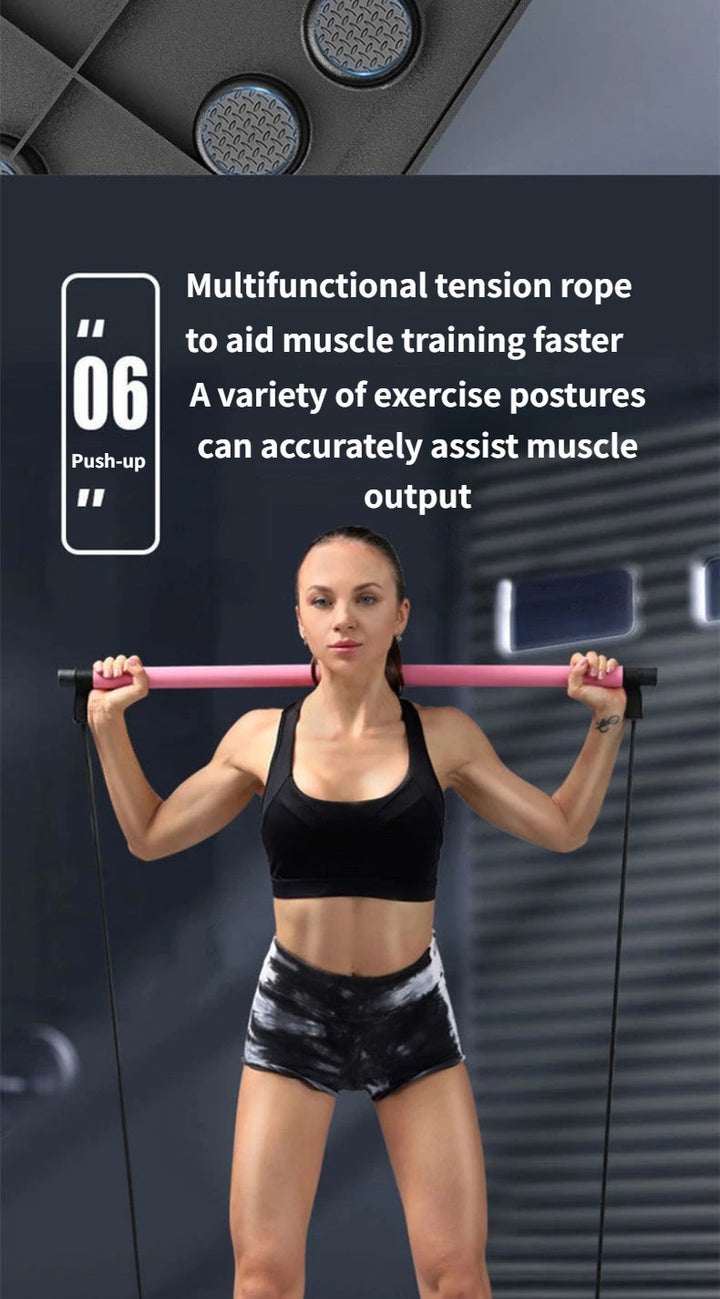 Portable Multifunctional Push-up Board Set With Handles Foldable Fitness Equipment For Chest Abdomen Arms And Back Training