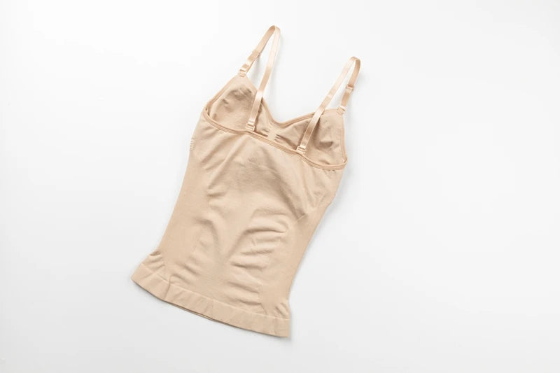 Body Shaper Soft New Slimming Tank Removable Pad Cami Tank Top Comfortable Plus Size Women Shapewear Padded Vest Dropship