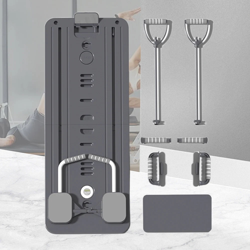 Abdominal Exercise Board with Timer Fitness Board Push-up Bar Leg & Arm Training Multifunctional Pilates Reformer Set Equipment