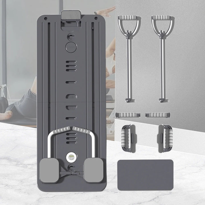 Abdominal Exercise Board with Timer Fitness Board Push-up Bar Leg & Arm Training Multifunctional Pilates Reformer Set Equipment