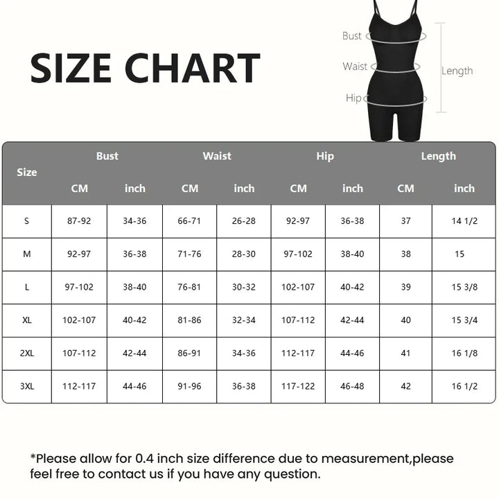 New Bodysuit Shapewear Women Tank Top Tummy Control Full Body Shaper Anti Chafing Shorts Slimming Waist Trainer Butt Lifter