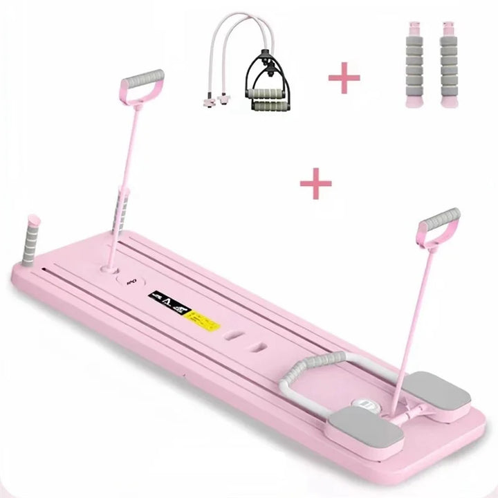 2024 Home Fitness Multifunctional 5-in-1 Pilates Skateboard Foldable Pilates Reformer Board Home