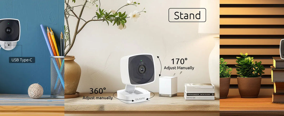 Blurams 5/2.4 GHz Baby Camera Indoor,2K Pet Dog Security Camera with Phone App w/AI Motion Detection,2-Way Talk, Night Vision