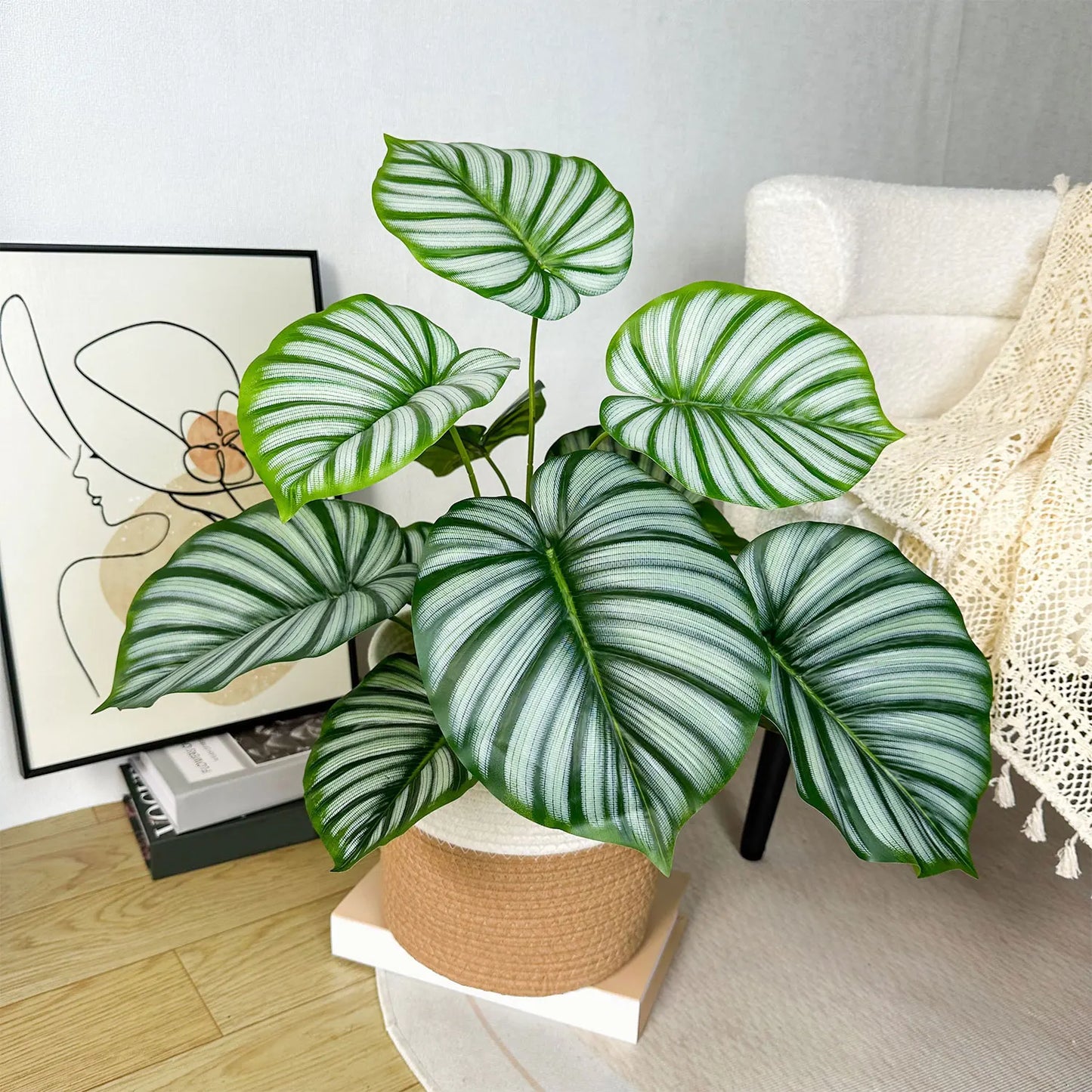 Artificial Monstera Palm Tree