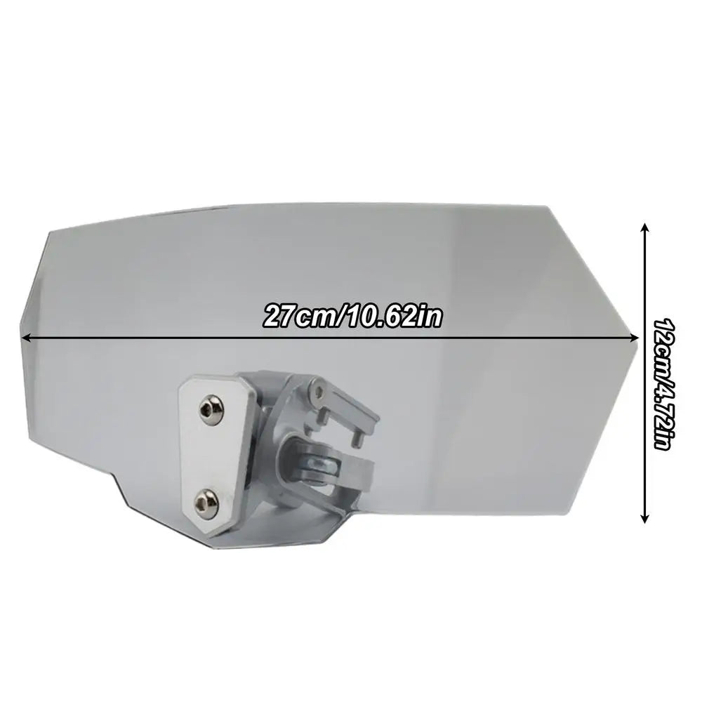Motorcycle Windshield Extension Heightened Windshield Spoiler Clip Adjustable on Windshield Extension Motorcycle Wind Deflector