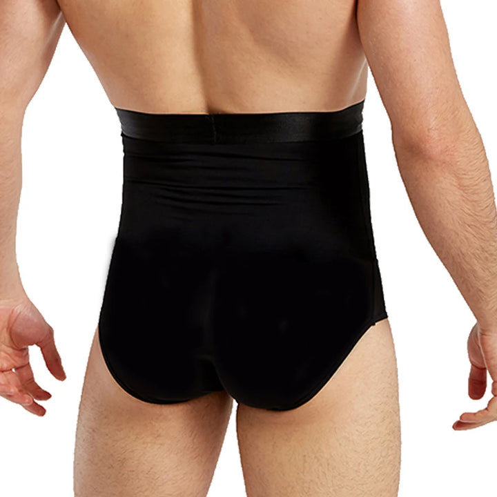 High Waist Flat Belly Panties for Men Tummy Control Shapewear Slimming Body Shaper Underwear Belly Girdle Brief Butt Lifter