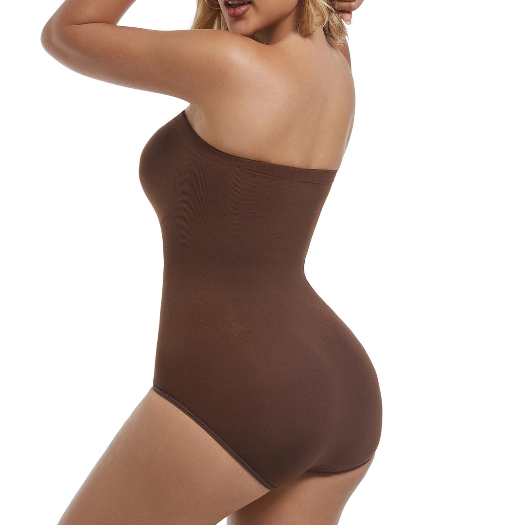 Women's Strapless Jumpsuit Shapewear New Sexy Briefs Bodysuit Butt Lifter Compression Waist Trainer Push Up Backless Shaper