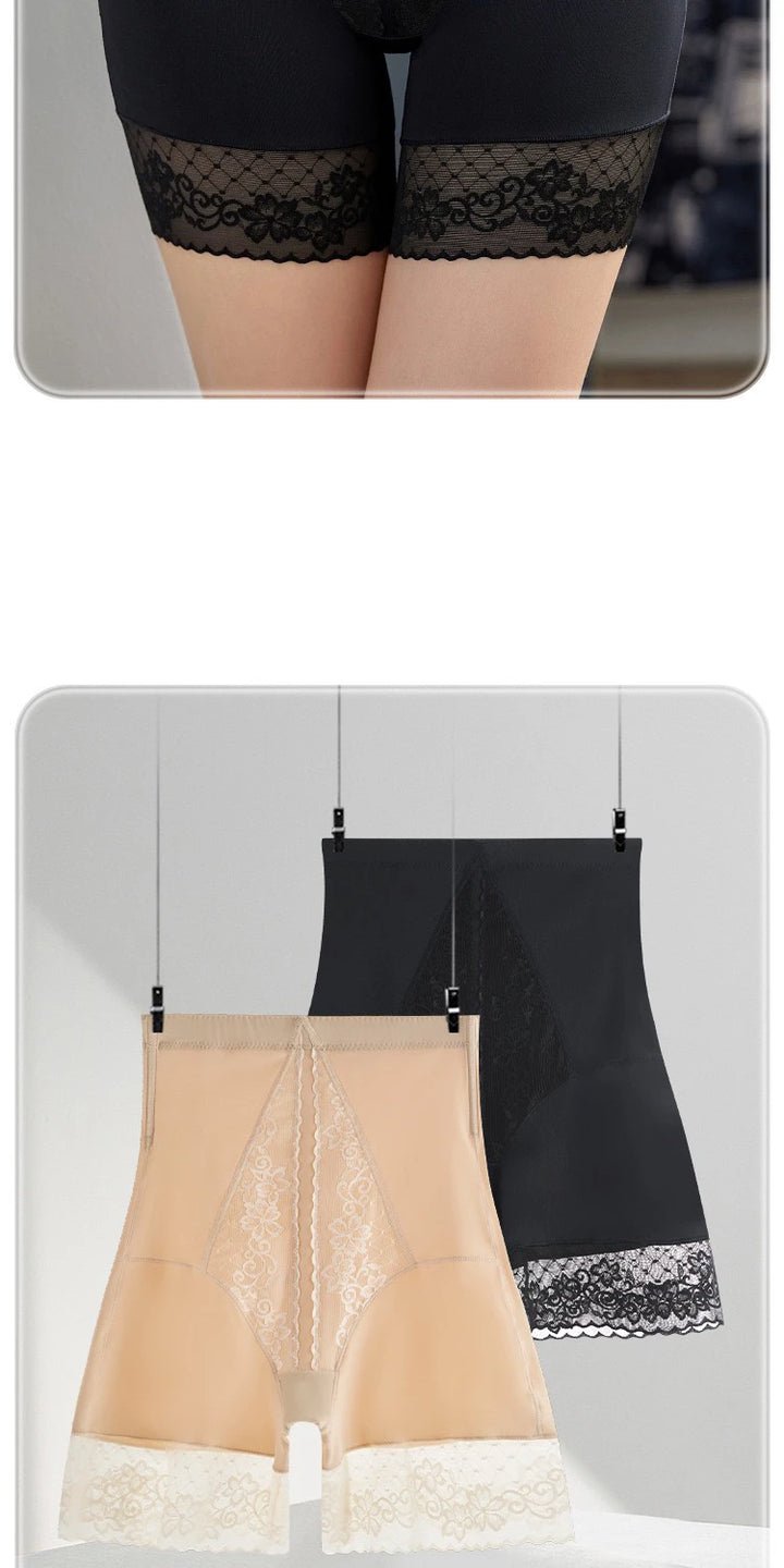 1pcs Women Belly Shaping Brief Mid Waist Lifting Hip Pants Slimming Panties Women Shaper Underwear Breathable Lace Safety Panty