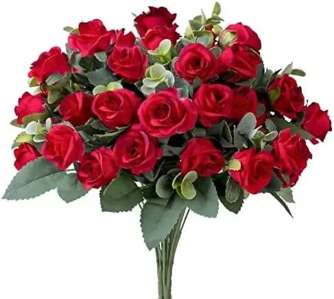 Artificial Silk Rose & Peony Bouquet