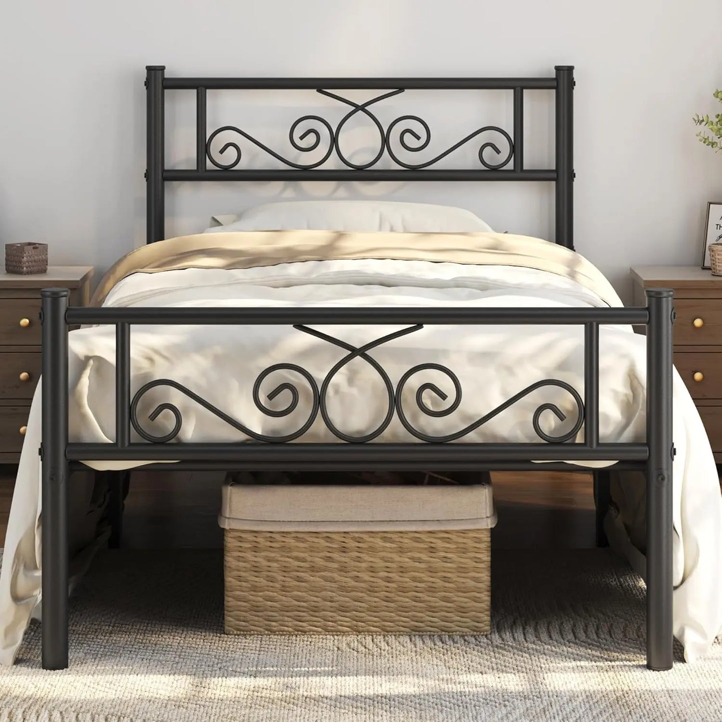 Twin Metal Platform Bed Frame