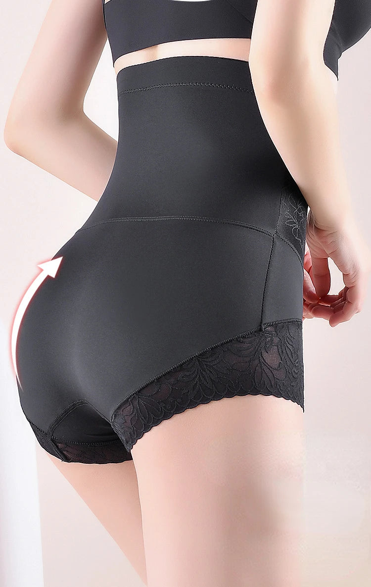 Seamless Postpartum Slim Butt Lifter Brief Women High Waist Panties Unique Fiber Lace Shaper Fat Burning Tummy Control Underwear
