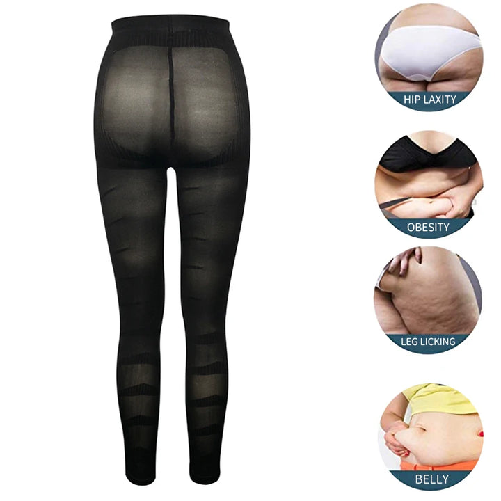 High Waist Shapewear Anti Cellulite Compression Leggings Leg Slimming Body Shaper Tummy Control Tights Panties Thigh Slimmer