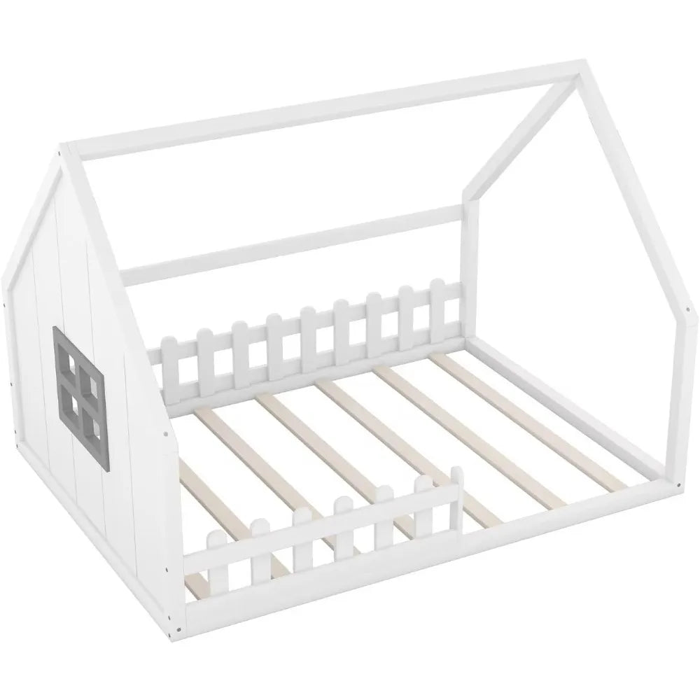 Full Size House Floor Bed