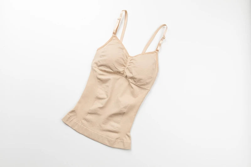 Body Shaper Soft New Slimming Tank Removable Pad Cami Tank Top Comfortable Plus Size Women Shapewear Padded Vest Dropship