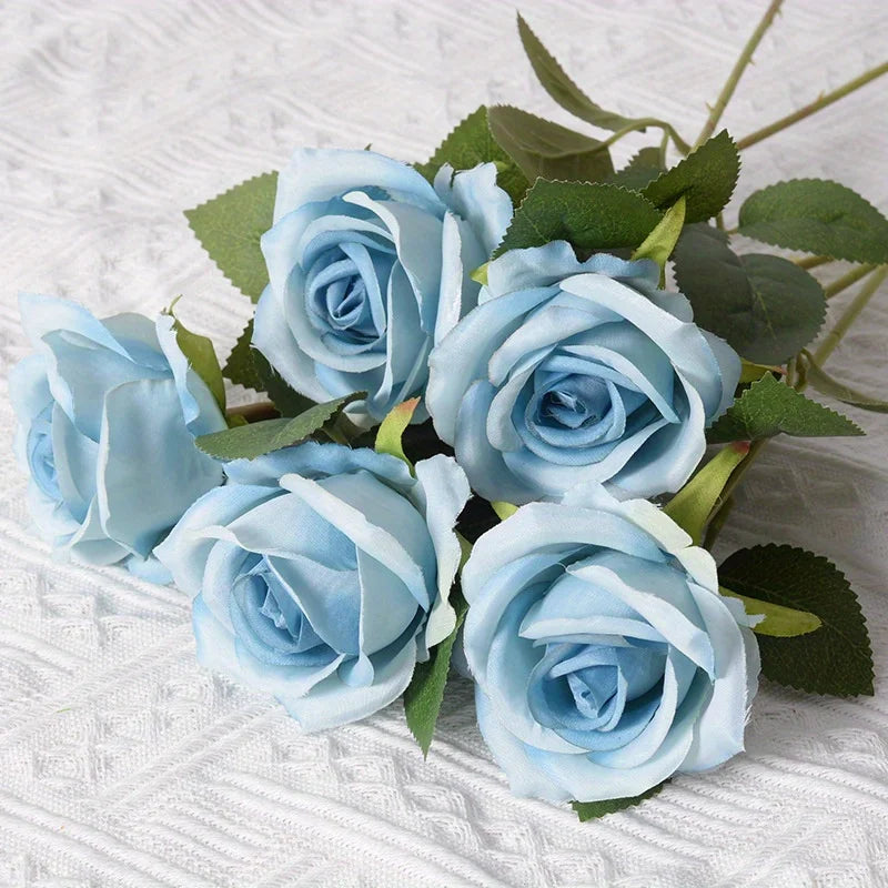 12pcs Artificial Rose Bouquet Décor