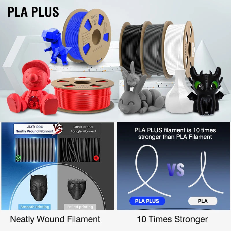 JAYO 5Rolls JAYO TPU SILK 98A 3D Filament Flexible 1.75mm+/-0.02mm 3D Printer SILK Texture Smooth High Quality New Fast Shipping