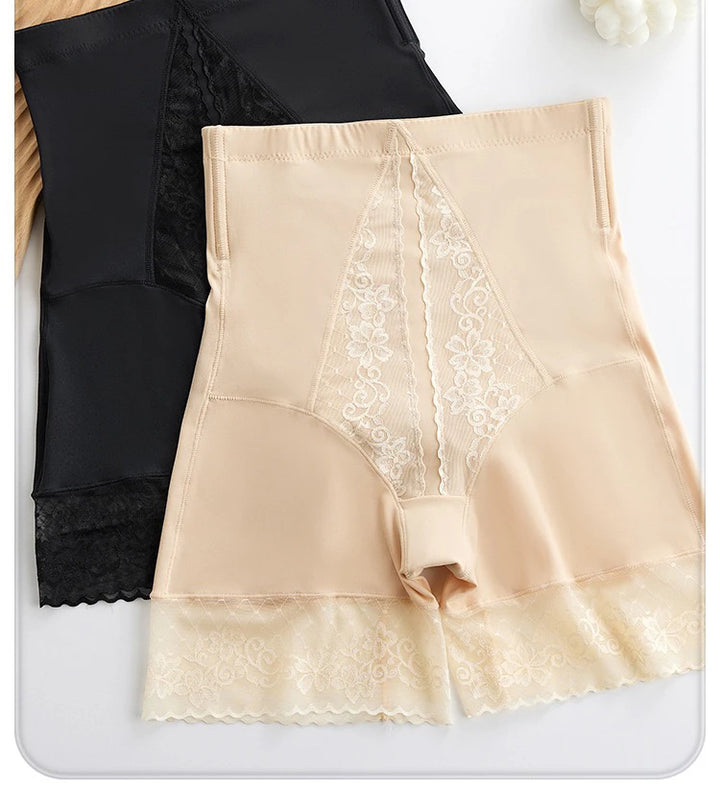 1pcs Women Belly Shaping Brief Mid Waist Lifting Hip Pants Slimming Panties Women Shaper Underwear Breathable Lace Safety Panty