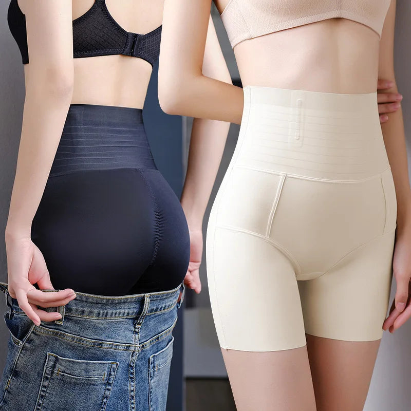 1pcs Seamless Belly Shaping Briefs Mid Waist Lifting Hip Pants Slimming Panties Women Postpartum Shaper Underwear Safety Panty