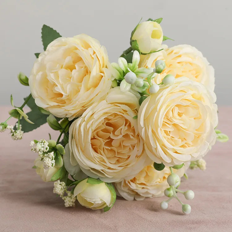 Artificial Peony Rose Bouquet