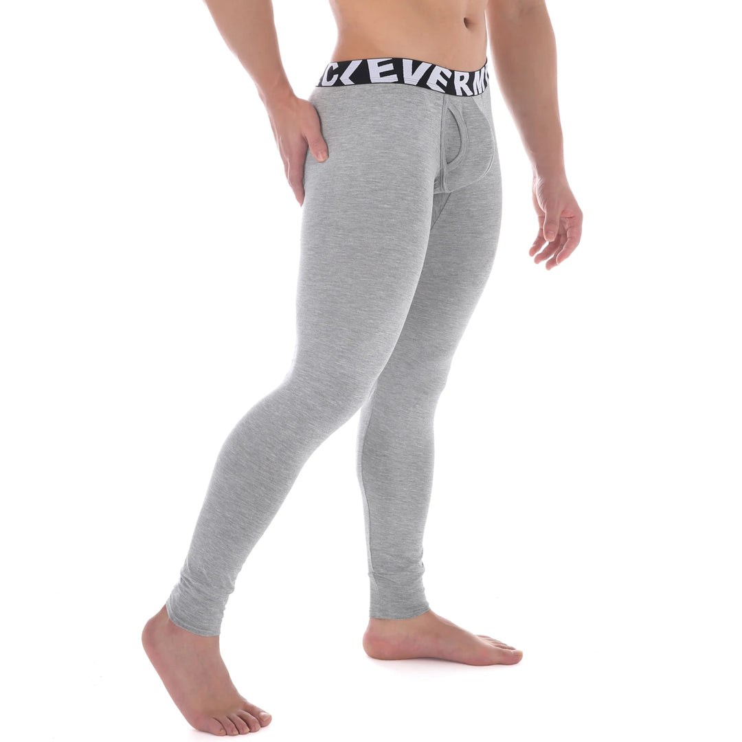 CLEVER-MENMODE Thermal Underwear Men's Sexy Penis Pouch Thermo Long Johns Pants Modal Leggings Bottoms Warm Pants Elastic