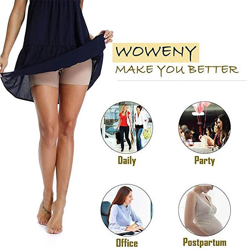 Womens High Waisted Shaper Shorts Smooth Shaping Boyshorts Panties Tummy Control Underwear Slimming Shapewear Short