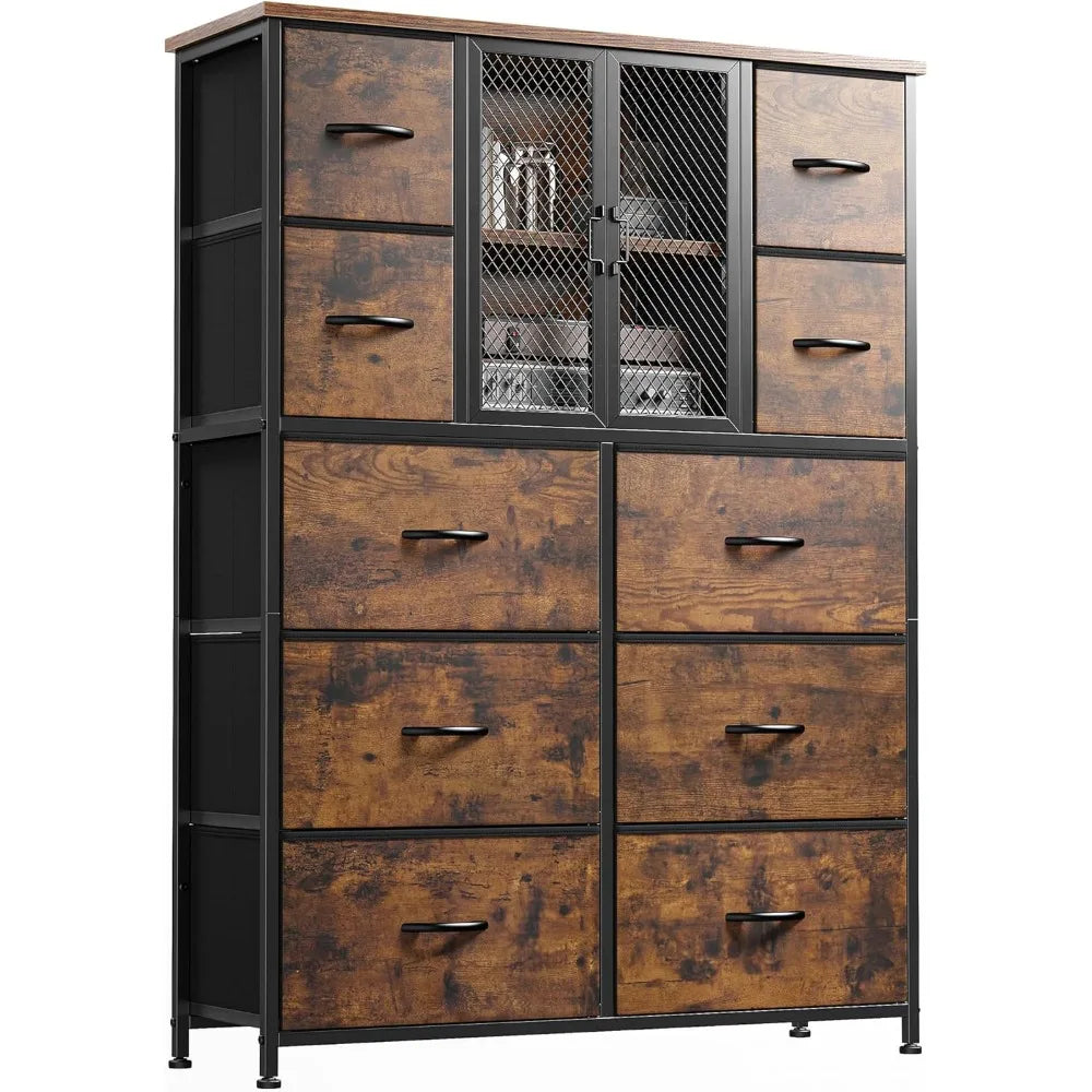 Tall Dresser with Mesh Door
