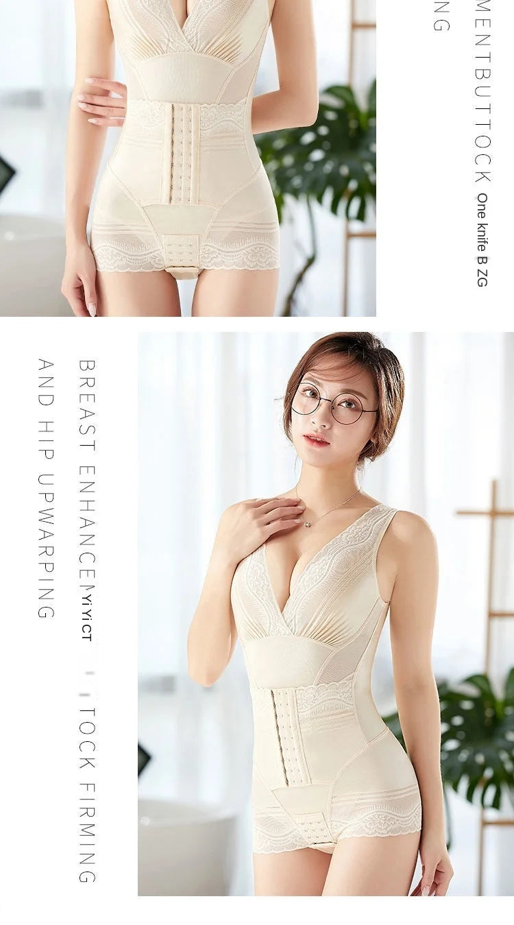 Women's Bustier Corset Waist Trainer Sharpening Body Sweat Suit Shaper Sexy Lingerie Slim Bodysuits Modeling Underwear Jumpsuit