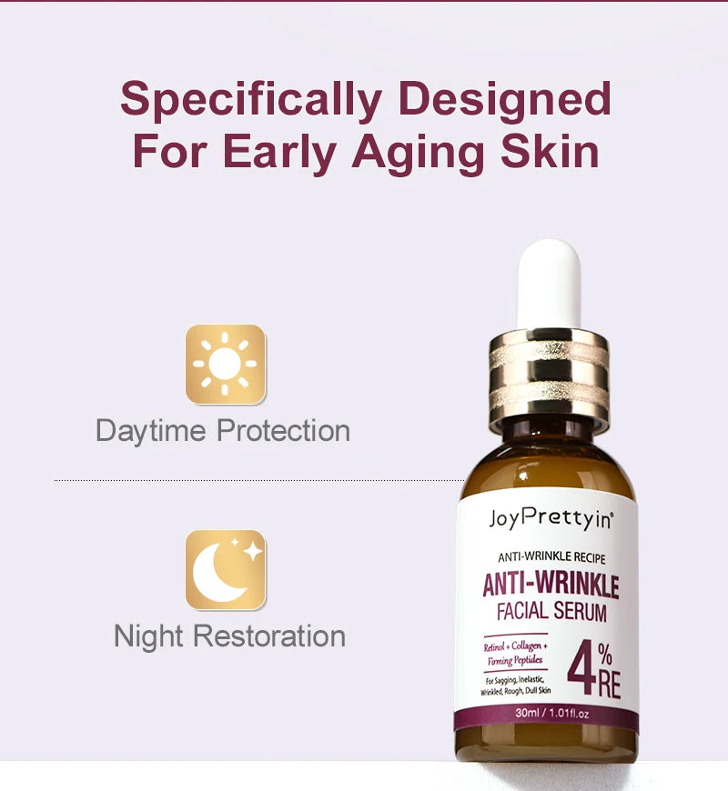 Retinol Anti Wrinkle Aging Face Serum Smooth Moisturizing Fade Fine Line Firming Nourishing Essence Moisturiz Facial Serum