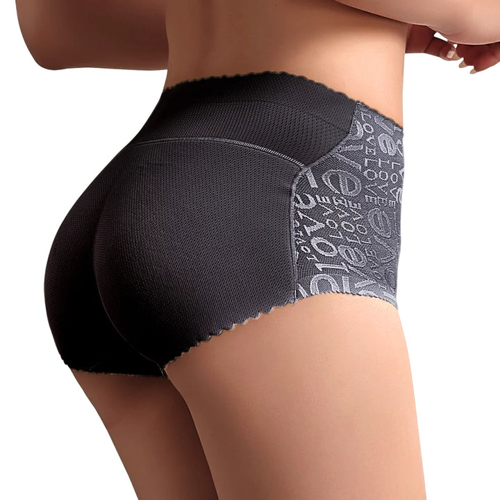 Women Sexy Buttocks Shapewear Fake Ass Letter Panties Triangle Butt Lift Panty Peach Booty Enhancer Underwear Hip Padded Briefs