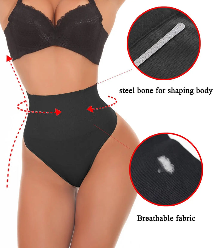 Seamless Thong Shapewear Women High Waist Tummy Control Panties Slimming Underwear Butt Lifter Belly Waist Trainer Body Shaper
