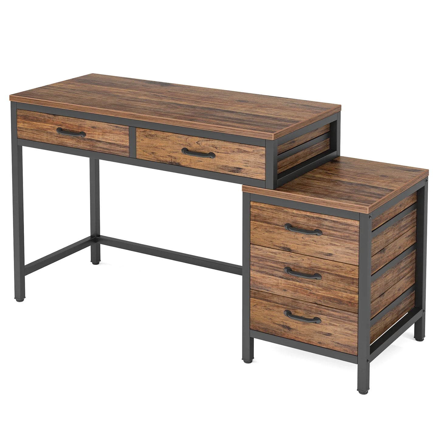 59 Inch Office Desk with Drawers