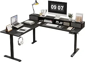 L Shaped Electric Standing Desk