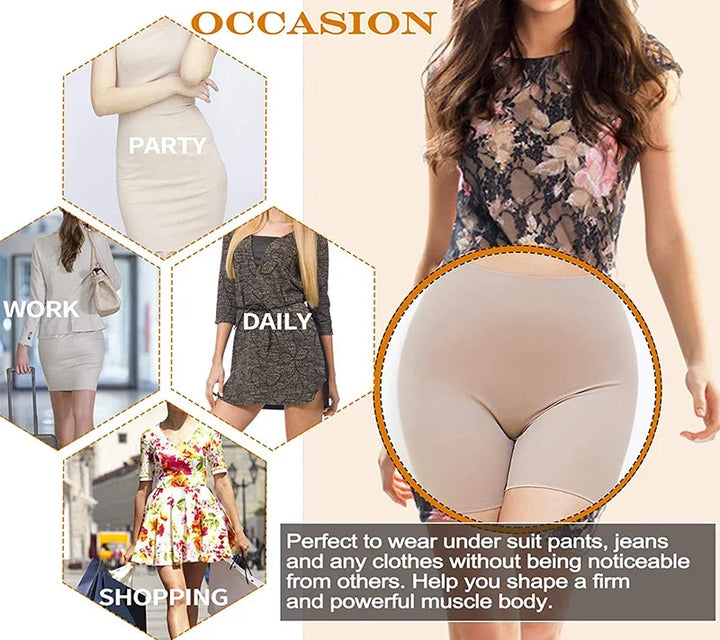 Women's High Waisted Shapewear Shorts Smooth New Shaping Boyshorts Panties Tummy Control Underwear Slimming Shapers Short