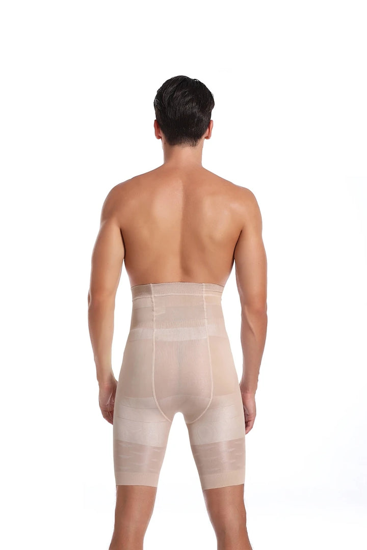 Men Tummy Control Shorts High Waist Slimming Shapewear Abdomen Belly Flat Body Shaper Leg Underwear Compression Briefs Boxer 3XL