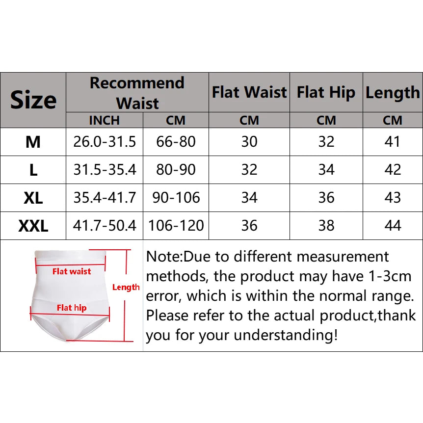 High Waist Flat Belly Panties for Men Tummy Control Shapewear Slimming Body Shaper Underwear Belly Girdle Brief Butt Lifter