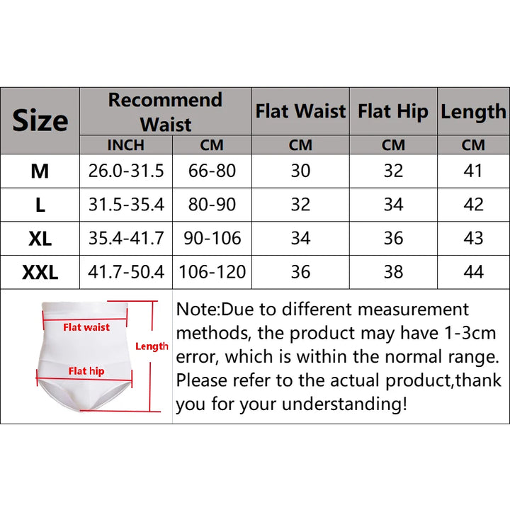 High Waist Flat Belly Panties for Men Tummy Control Shapewear Slimming Body Shaper Underwear Belly Girdle Brief Butt Lifter