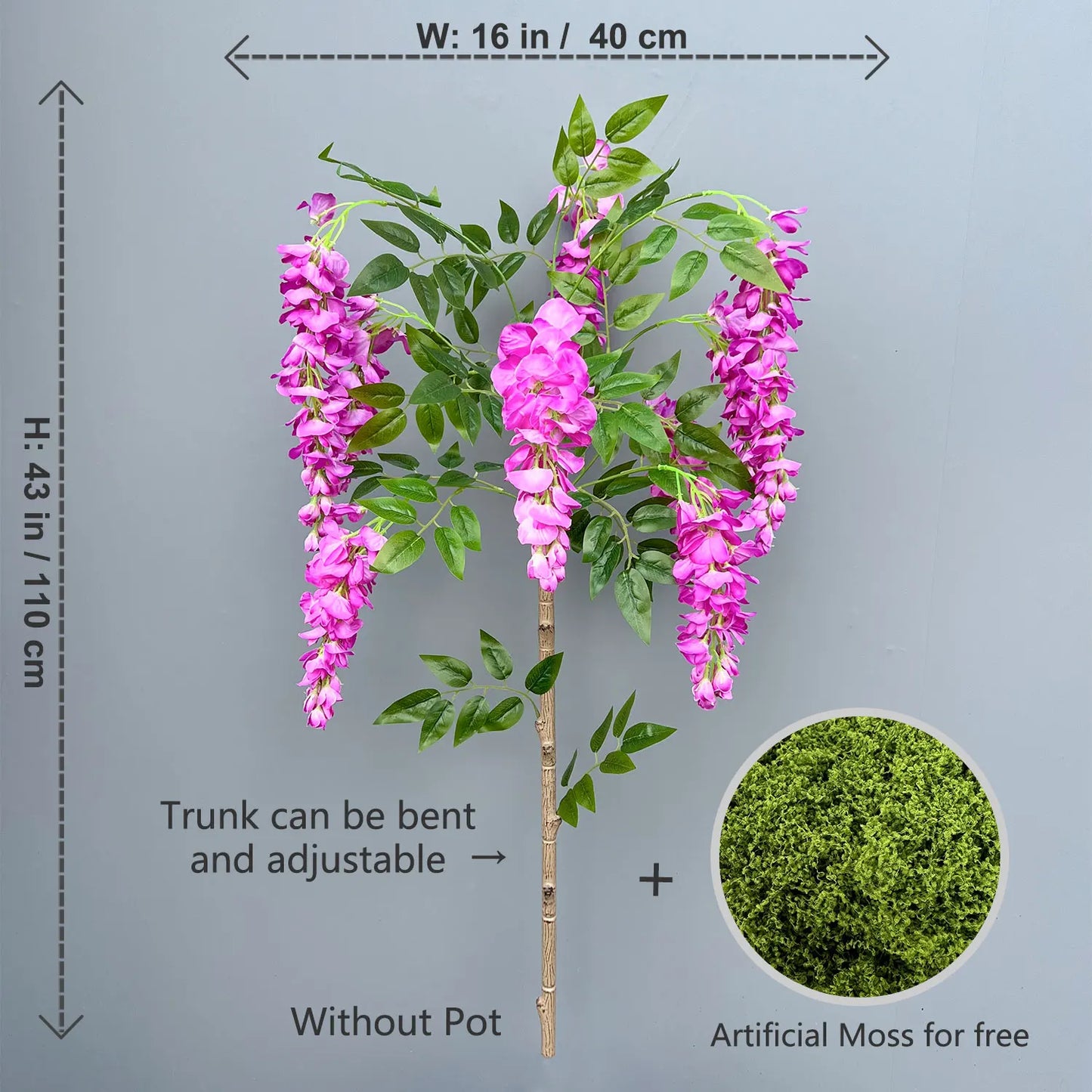 Artificial Wisteria Tree Décor